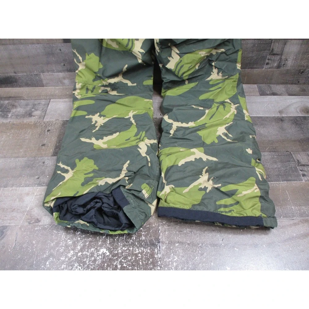 Burton Barnstorm Pants Boys XL Green Camouflage Snowboard Ski DRYRIDE Youth